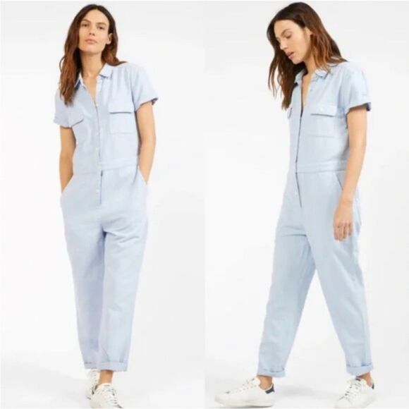 Outerknown S.E.A. Jumpsuit, Light Blue, Size XL - Picture 1 of 12